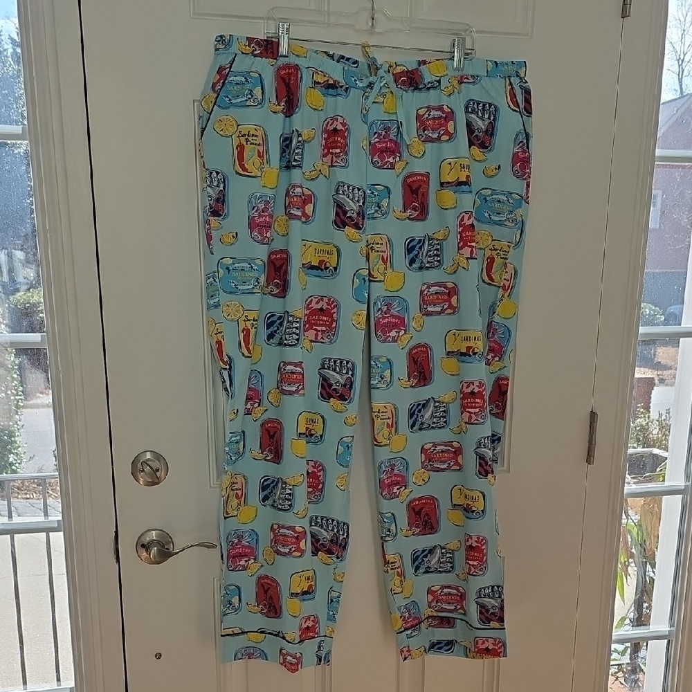 Printfresh Cotton Pajamas Sardine/Lemon Graphic Design. Size 2X NWT - Picture 8 of 16